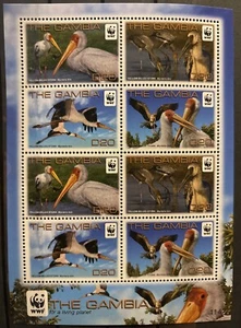 Gambia, stork S.C.#3381e S.C.V$11+, WWF,MNH, compl. sheet of 8 issued in 2011 - Picture 1 of 1