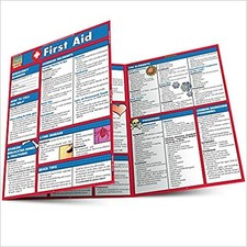 First Aid Laminated 3 Page 2 Sided Folding Poster Pamphlet, 5 per order