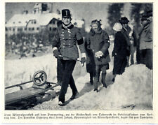 Wintersportfest Bobsleighfahren a. d. Semmering Österreich Erzherzog Karl...1909