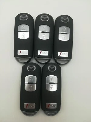 5*Remote Replacement Key shell for MAZDA CX-5 3 CX-3 CX-9 SPEED 3 WAZSKE13D01 - Imagem 1 de 4