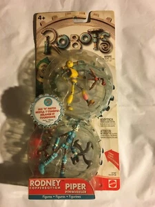 Robots Action Figures Rodney Copperbottom & Piper Pinwheeler New - Picture 1 of 2