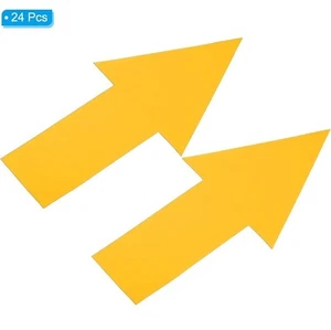 24 piezas calcomanías adhesivas extraíbles de flecha direccional de 12" amarillas - Imagen 1 de 5