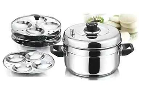 Platos para hacer Idli de acero inoxidable cocina Prima con 4 niveles 16 cocción inaciosa Prima - Imagen 1 de 4