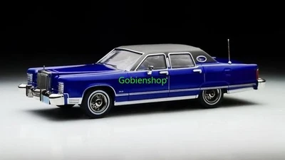 Coche de colección Lincoln Continental Town 1979 modelo diecast GB Sunstar 1:64 azul  Foto 1 de 4