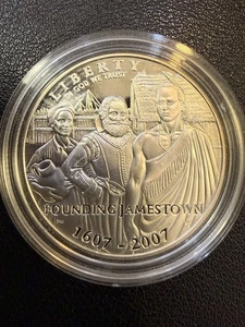 2007 U.S. Mint Jamestown 400th Anniversary Comm PROOF  D34653 - Picture 1 of 2