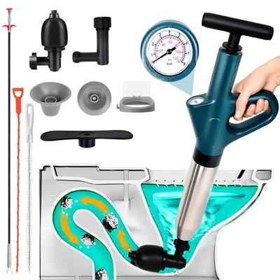 Êmbolo de vaso sanitário blaster êmbolo de ar de alta pressão blaster dreno desentupidor para ... - Imagem 1 de 4