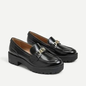 Sam Edelman Teagan schwarze Halbschuhe mit Lugg-Sohle In 5 - Bild 1 von 6