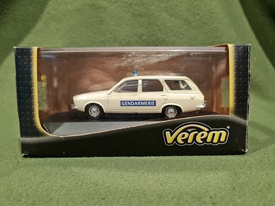 VEREM V 281 RENAULT R12 BREAK GENDARMERIE FRANCIA FRANCE 1:43 - Immagine 1 di 4