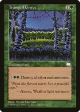 Tranquil Grove Weatherlight PLD Green Rare MAGIC THE GATHERING CARD ABUGames