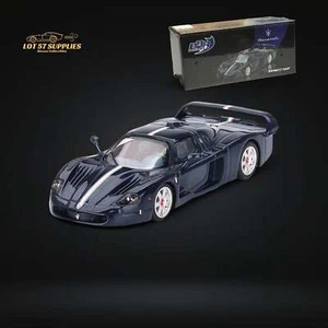BBR64 Maserati MC12 Stradale Blue Metallic w/ Stripe 1:64 BBRDIE6416 - Picture 1 of 3