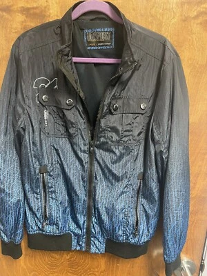 Chaqueta de nailon manga larga con cremallera completa talla grande Angelo Litrico Urban District para hombre  Foto 1 de 4