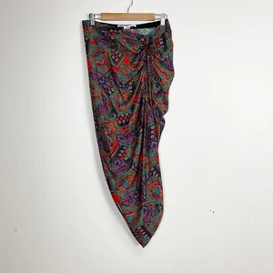 Veronica Bartrock Damen 8 mehrfarbig Ari Blumen Paisley Seidenmischung Rock NEU - Bild 1 von 13