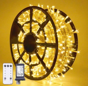 168FT 600 LED Christmas Lights Outdoor Waterproof 8 Modes Indoor Christmas, New - Picture 1 of 9