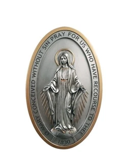 Miraculous Medal Plaque 8" x 5"  - Picture 1 of 2