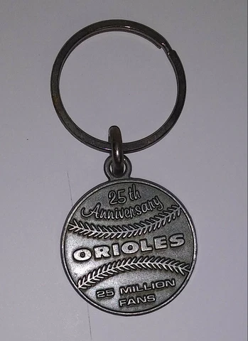 Vintage 1970s Baltimore Orioles 25th Anniversary Key Ring Cover