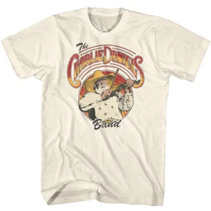 The Charlie Daniels Band Charlie Rocking The Fiddle Men's T Shirt Rock Merch - Picture 1 of 3