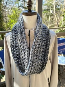 New Mens Infinity Scarf ~5x86~ Great Smokey Mountains Solitude, Thick Warm Soft - Picture 1 of 10