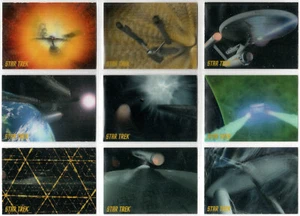 STAR TREK TOS REMASTERED SHIPS IN MOTION LENTICULAR INSERT CARD SET RL1-RL9 - Picture 1 of 2