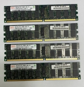 16GB Kit (4 x 4GB) Hynix HYMP151P72CP4-Y5 AB-C PC2-5300P DDR2 ECC Server Memory - Picture 1 of 3