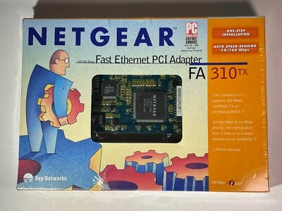 NETGEAR 10/100 Nbps Fast Ethernet PCI Adapter FA310TX - Image 1 of 4