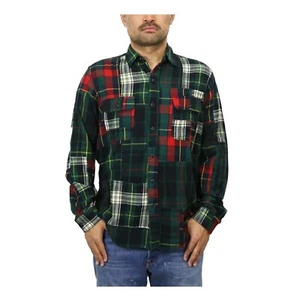 Camisa Polo Ralph Lauren Calce Clásico Manga Larga Parche Trabajo Abotonada Franela - Imagen 1 de 4