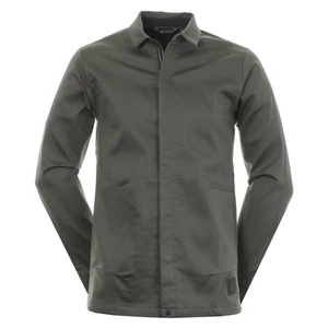 Adidas Golf Button Down Chino Shacket Herren Jacke oliv DX3842 - Bild 1 von 3