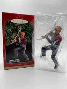 NEW, 1999 Hallmark Keepsake Star Trek Deep Space Nine WORF Ornament - Never Used - Picture 1 of 3