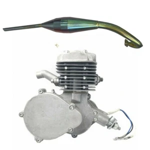 2 Stroke PK80 Motor New Cylinder W/Colorful Muffler 67 - Motor Bicycle 66cc/80cc - Foto 1 di 18