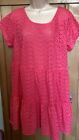 Yours Size 18 Broderie Dress Coral 100% Cotton Summer Cool