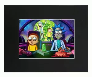Rick and Morty, Adulto Natación, Impresión Imagen Póster Decoración Pantalla Enmarañada 8x10 - Imagen 1 de 5