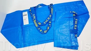 PACK DE 2 - Bolsa de compras Ikea FRAKTA GRANDE, azul, 21 3/4x14 1/2x13 3/4 "/19 galones, 55 lb - Imagen 1 de 8