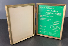 Vintage Gold Small FRAMES Connected 3.25" x 4" Pair of Frames Fit 3" x 4" *