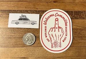HUF Welcoming Committee Sticker Skateboarding Vintage NOS Skateboarding. - Picture 1 of 1
