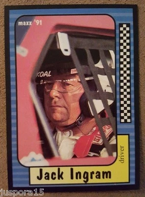 1991 Jack Ingram Card 138 of 240 Maxx Collection Race Cards - Image 1 of 2