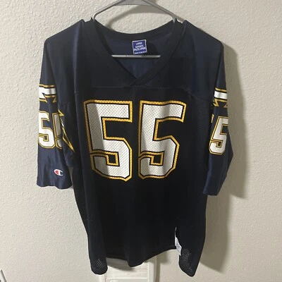 Camiseta deportiva vintage de los 90 Champion Junior Seau San Diego Chargers #55 NFL talla 44 Foto 1 de 4