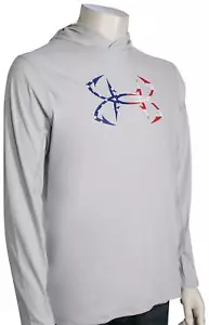 Under Armour Iso-Chill Freedom Hook Hoody - Halo Gray / White - New - Picture 1 of 1