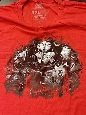 FALLOUT "Brotherhood of Steel BoS Power Armor" T-SHIRT Size 3XL LootCrate Gaming - Image 1 of 4