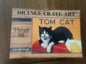 MORENE SCHULTZ 1982 ORANGE CRATE ART TOM CAT PAINTING PATTERN - Picture 1 of 7
