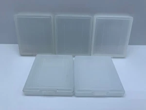 5 Clear Cartridge Cases for Game Boy Games-authentic - Picture 1 of 3