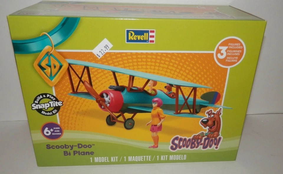 Revell SnapTite Scooby-Doo Bi Plane with 3 Figures #85-1995 NIB - Image 1 of 1