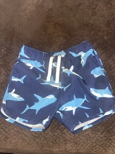 NWOT HANNA ANDERSSON SWIM TRUNKS SWIMSUIT SHARKS Lined  2T B6 - Picture 1 of 3