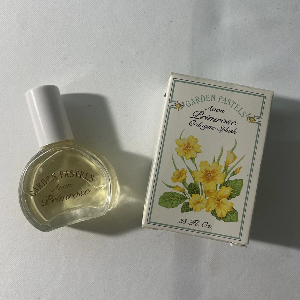 1989 Vintage Avon Garden Pastels Primrose Cologne Perfume Splash New In Box - Image 1 of 3