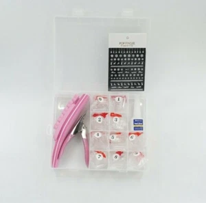 Kit de punta de uñas falsas, 500 piezas acrílico con estuche de almacenamiento transparente y pegatinas 3D - Imagen 1 de 1