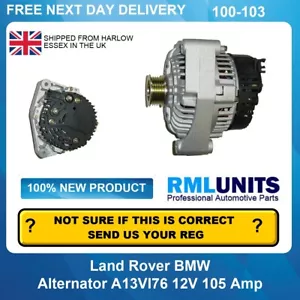 Lichtmaschine für Range Rover II 2.5 TD LP 1994-2002 2497ccm BMW M51D25 105AMP - Bild 1 von 5