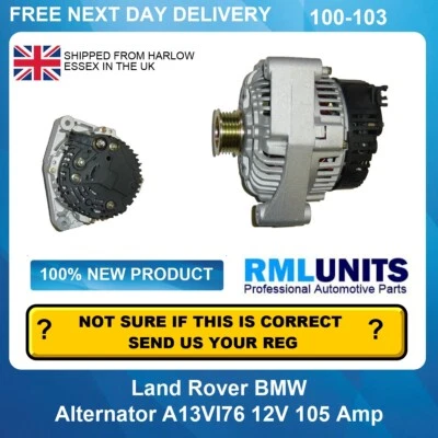 Alternatore per Landrover Range Rover II 2.5 TD LP 1994-2002 STC2227 - Immagine 1 di 4