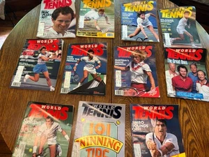 Vintage World Tennis Magazines: 11 Monthly Issues From 1986. Missing November - Picture 1 of 13
