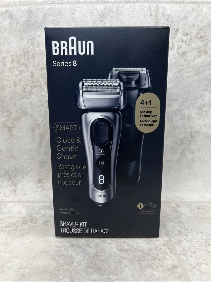 Braun Series 8 8517s Electric Razor - Silver -
