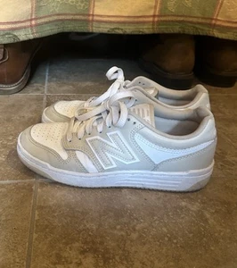 New Balance 480 Unisex Shoes White Tan BB480LBB-D Size 7 women’s - Picture 1 of 6