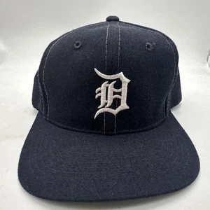 Vtg Detroit Tigers Hat Sports Specialties Wool Dark Blue Ice Cube Snapback 90s - Picture 1 of 17
