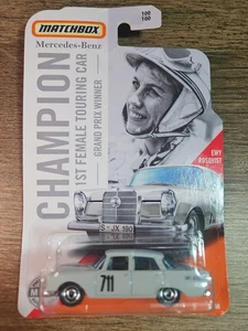 Matchbox 2020 #100 '62 Mercedes-Benz 220 SE Berline GREY 711 EWY ROSQVIST 100/100 - Photo 1/6